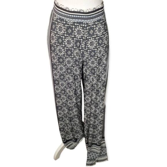 ATTITUDES BY RENEE PALLAZO PANTS BLUE & GRAY SZ.M NWT - Picture 2 of 8